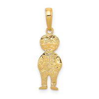 10K Boy with Hands in Pocket Pendant-10D3991