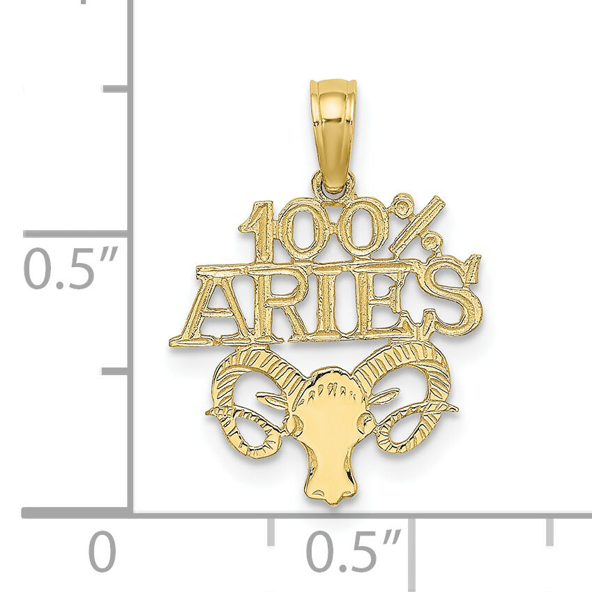 10K 100% ARIES Zodiac Charm-10D4054