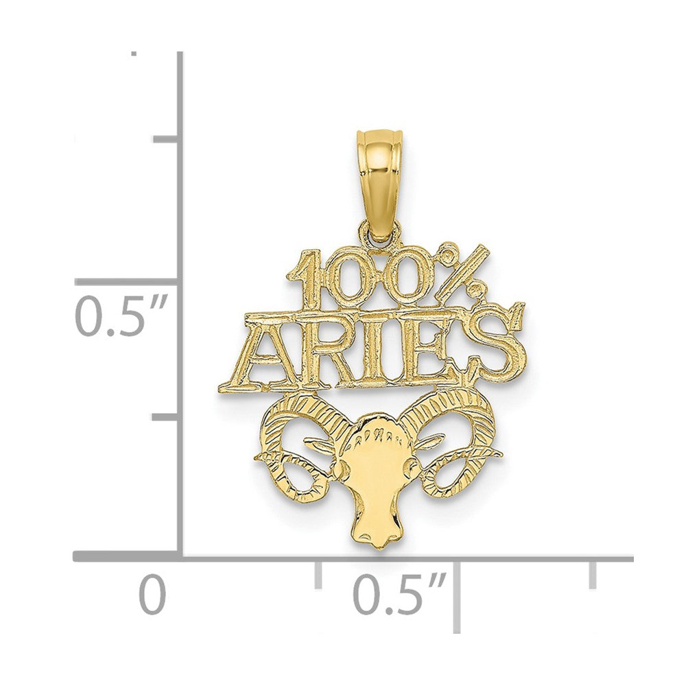 10K 100% ARIES Zodiac Charm-10D4054