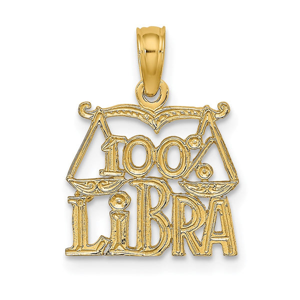 10K 100% LIBRA Zodiac Charm-10D4060