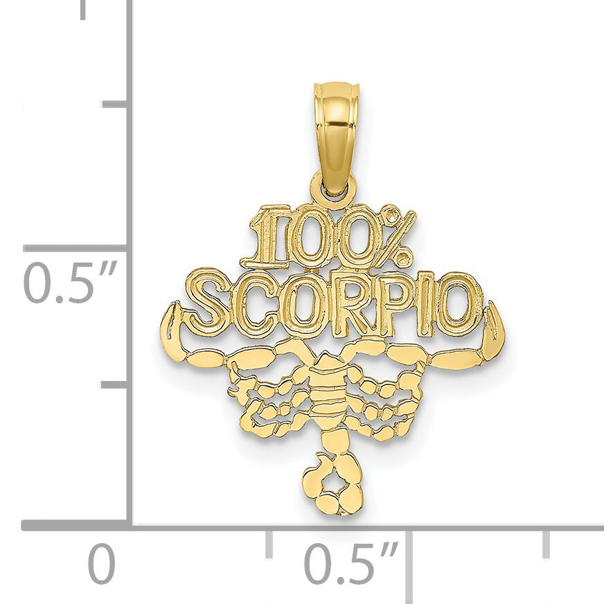10K 100% SCORPIO Zodiac Charm-10D4061
