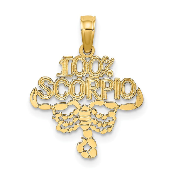 10K 100% SCORPIO Zodiac Charm-10D4061
