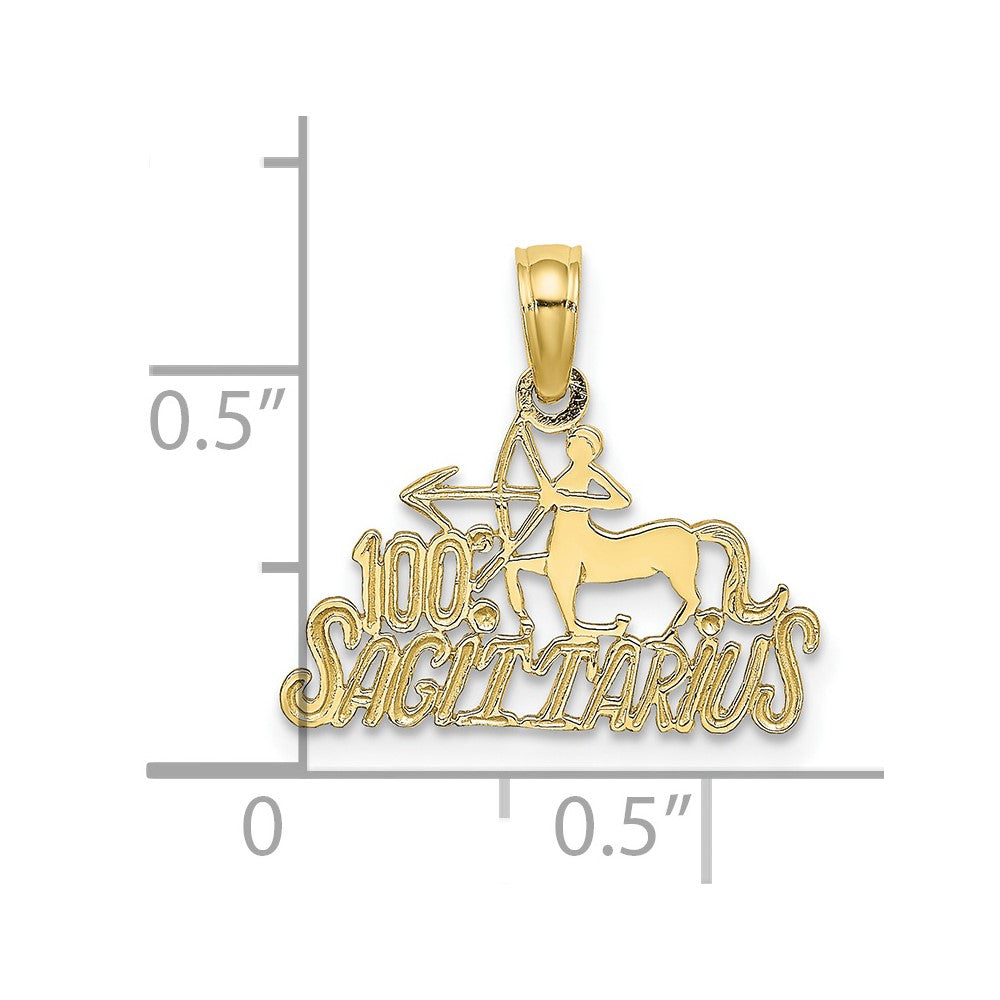 10K 100% SAGITTARIUS Zodiac Charm-10D4062