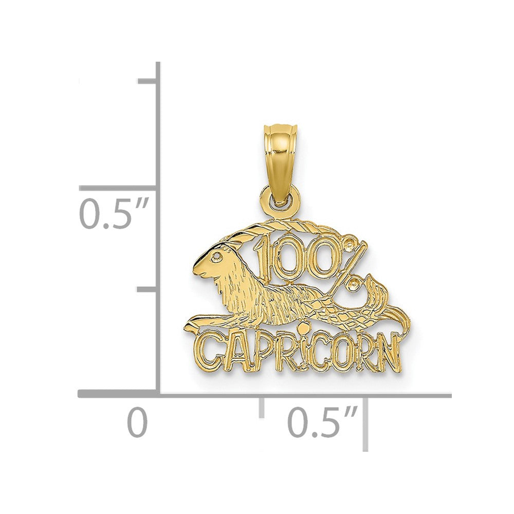 10K 100% CAPRICORN Zodiac Charm-10D4063