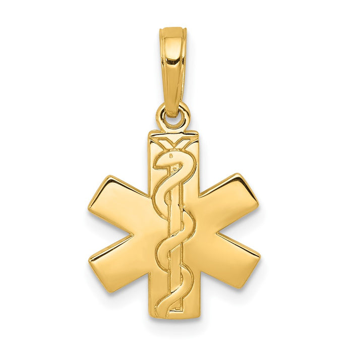 10K Paramedic/EMT Symbol Pendant-10D4072