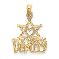 10K I HEART MY DEPUTY Charm-10D4075