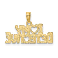 10K I HEART MY DETECTIVE Charm-10D4076