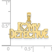 10K I HEART MY DETECTIVE Charm-10D4076
