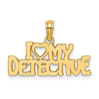 10K I HEART MY DETECTIVE Charm-10D4076