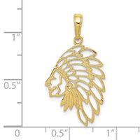 10k Headdress Profile Pendant-10D4081
