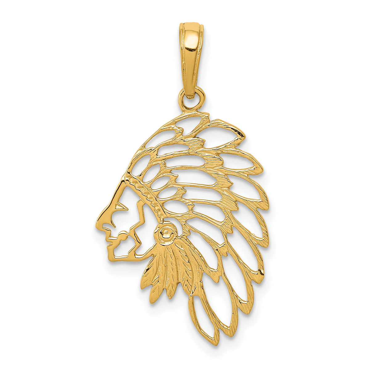 10k Headdress Profile Pendant-10D4081