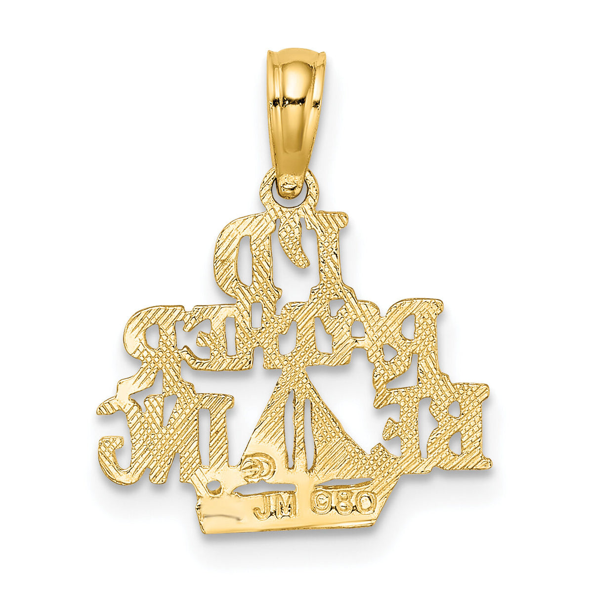 10K I'D RATHER BE SAILING Charm-10D4150