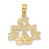 10K I'D RATHER BE SAILING Charm-10D4150