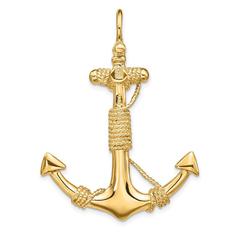 10K 3-D Solid Anchor with Rope Pendant-10D4166