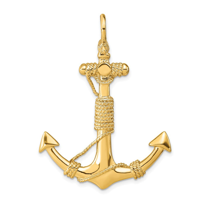 10K 3-D Solid Anchor with Rope Pendant-10D4166