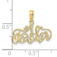 10K #1 TEACHER Charm-10D4179