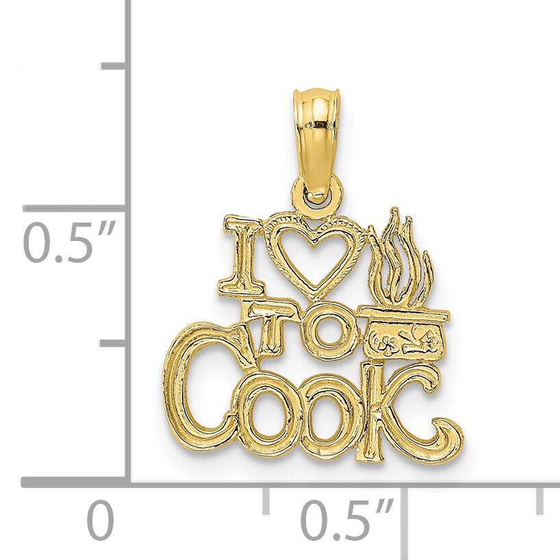 10K I HEART TO COOK Charm-10D4182