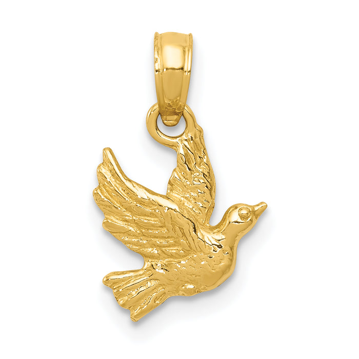 10K Flying Dove Pendant-10D4210