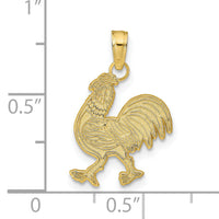 10K Rooster Pendant-10D4222