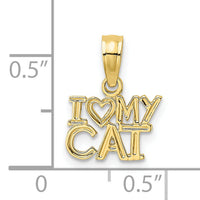 10k I HEART MY CAT Charm-10D4233