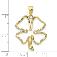 10k 4-Leaf Clover Pendant-10D4372
