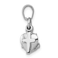 10K White Gold Faith, Hope and Charity Charm-10D988W