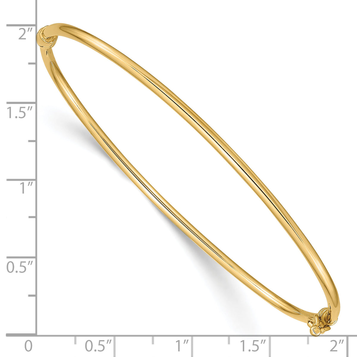 10k Hinged Bangle Bracelet-10DB495