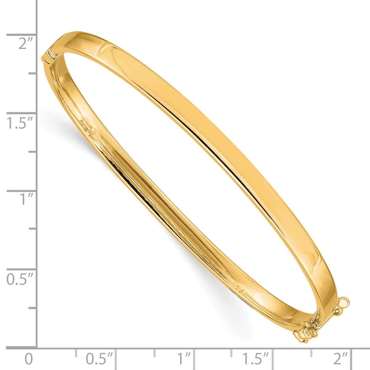 10k 4mm Hinged Bangle-10DB499Y