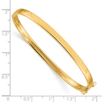 10k 4mm Hinged Bangle-10DB499Y