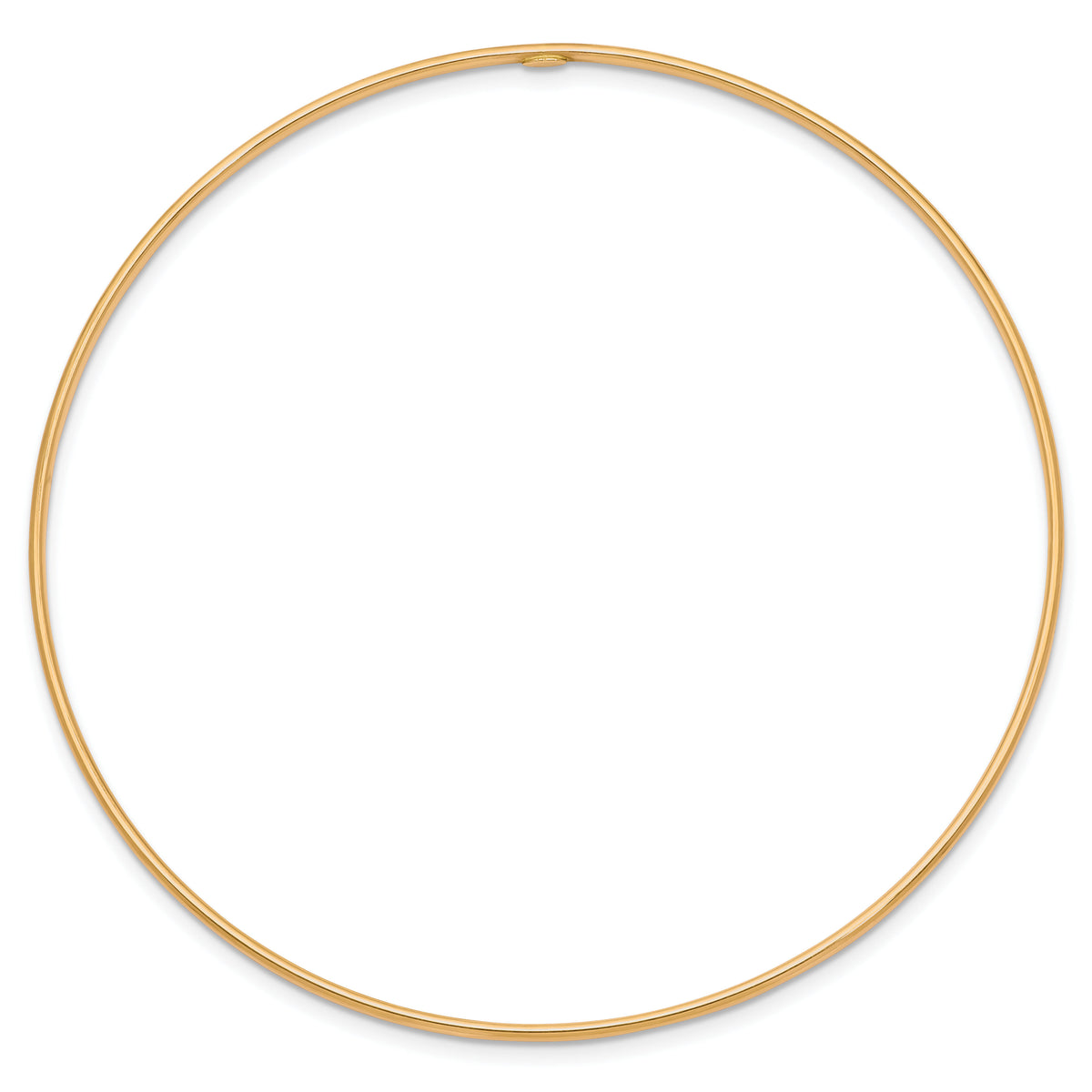10k 1.5mm Polished Slip-on Bangle Bracelet-10DB538