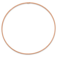 10k 1.5mm Rose Gold Polished Slip-on Bangle Bracelet-10DB539