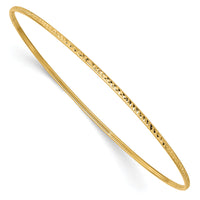 10k 1.5mm Diamond-Cut Slip-on Bangle Bracelet-10DB544