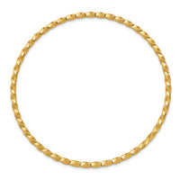 10k 2.50mm Twisted Slip-on Bangle-10DB569