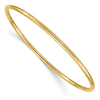 10k 2.5mm Grooved Slip-on Bangle-10DB571
