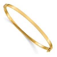 10k Polished Hinged Bangle Bracelet-10DB615