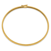 10k Textured Flexible Bangle-10DB698
