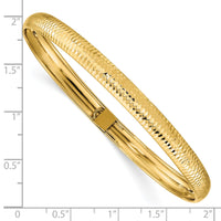 10k Textured Flexible Bangle-10DB698