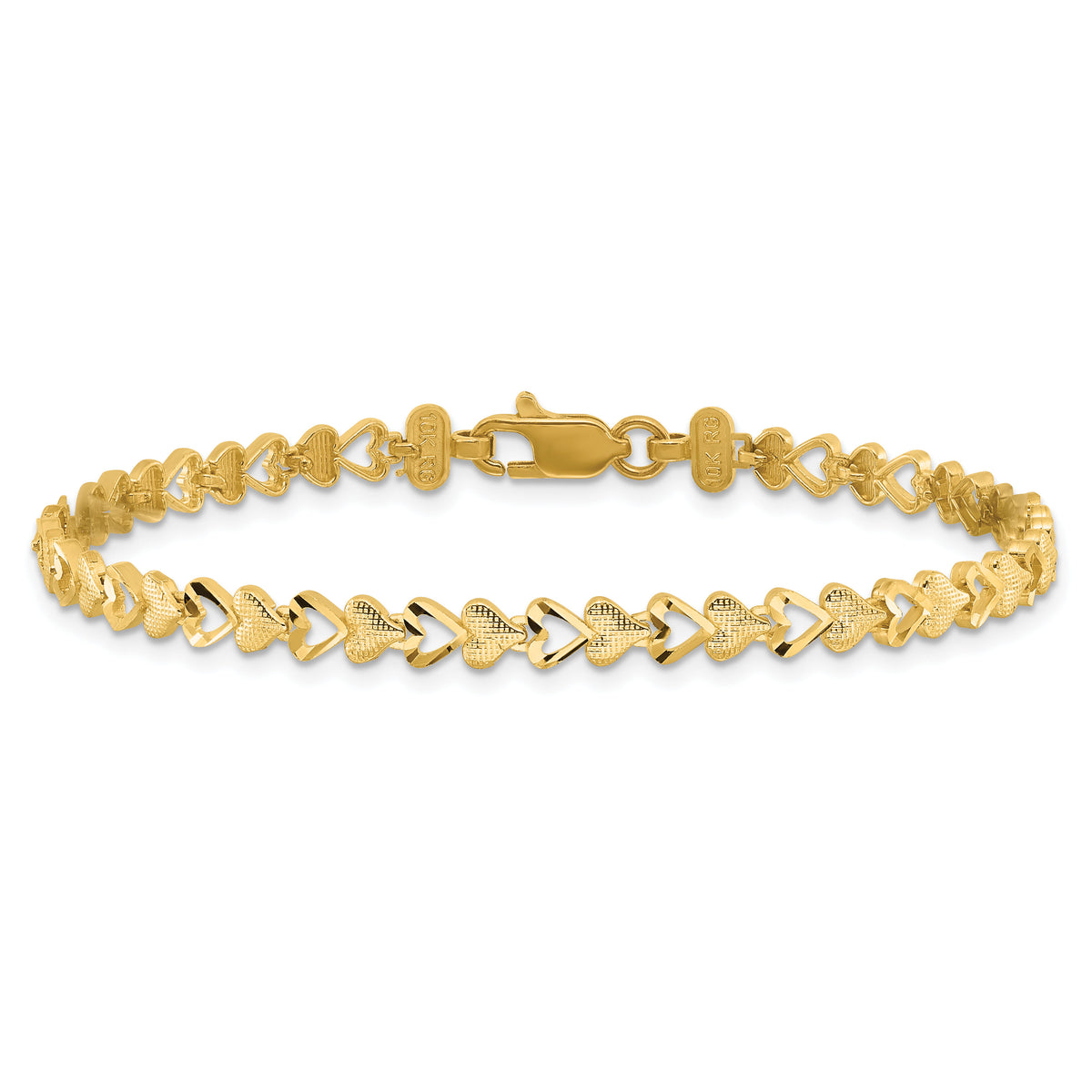 10k Heart Bracelet-10DC20-7