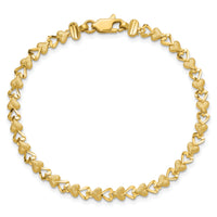 10k Heart Bracelet-10DC20-7