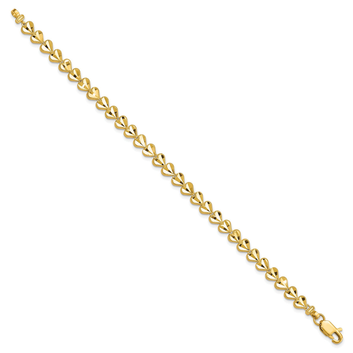 10k HEART Bracelet-10DC29-7