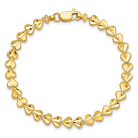 10k HEART Bracelet-10DC29-7