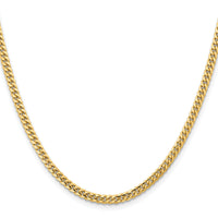 10K 3.5mm Solid Miami Cuban Chain-10DCU100-22