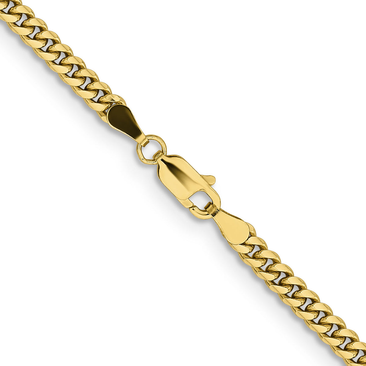 10K 3.5mm Solid Miami Cuban Chain-10DCU100-22