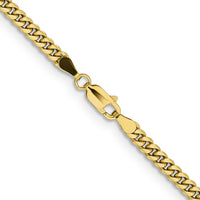 10K 3.5mm Solid Miami Cuban Chain-10DCU100-22