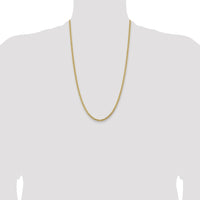 10K 3.5mm Solid Miami Cuban Chain-10DCU100-26