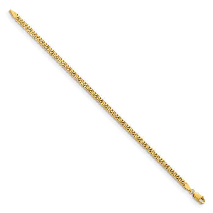10K 3.5mm Solid Miami Cuban Chain-10DCU100-8