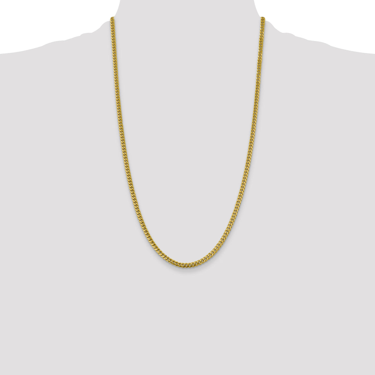 10K 4.25mm Solid Miami Cuban Chain-10DCU120-26