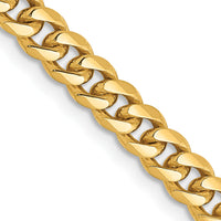 10K 4.25mm Solid Miami Cuban Chain-10DCU120-22