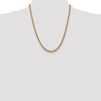 10K 4.3mm Solid Miami Cuban Chain-10DCU140-22