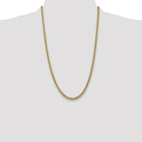 10K 4.3mm Solid Miami Cuban Chain-10DCU140-26